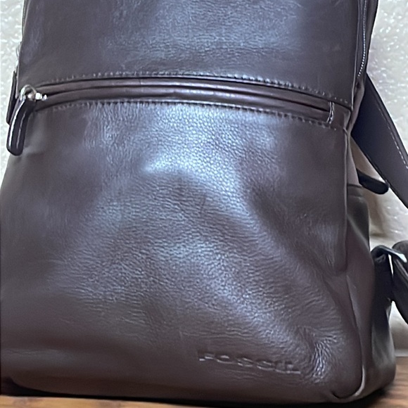 Vintage 1954  Fossil Brown Leather Backpack main image 9